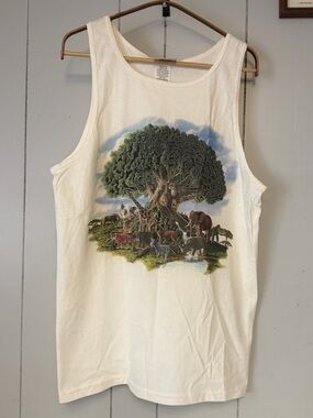 Disney’s Animal Kingdom Tank Top Vintage 90s Walt Disney World Made USA Size Med